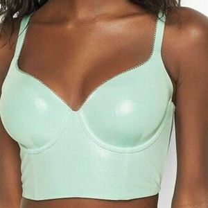 body by victoria Long Line Demi Bra Aqua Crystal